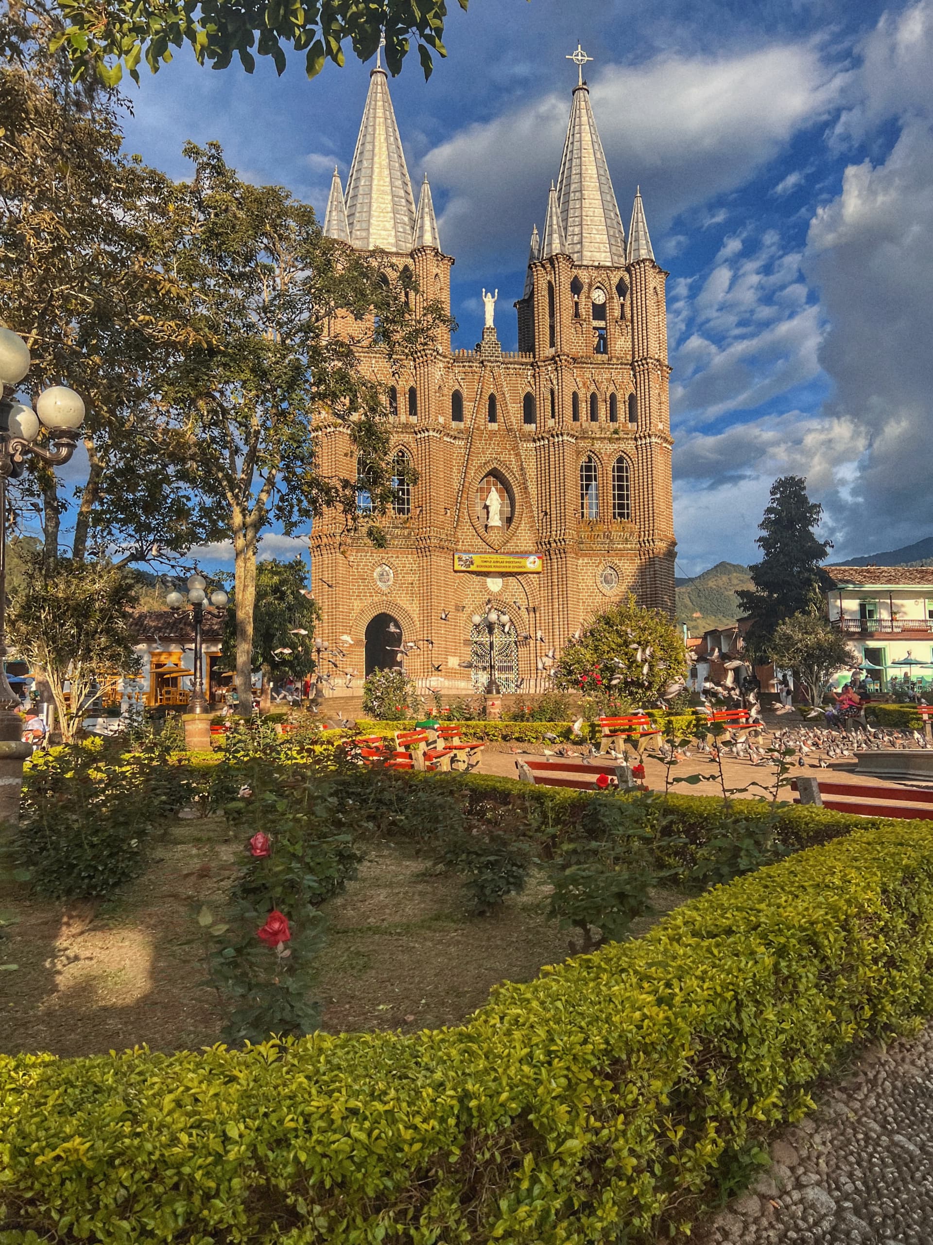 Neo-gothic church with ornate architectural details