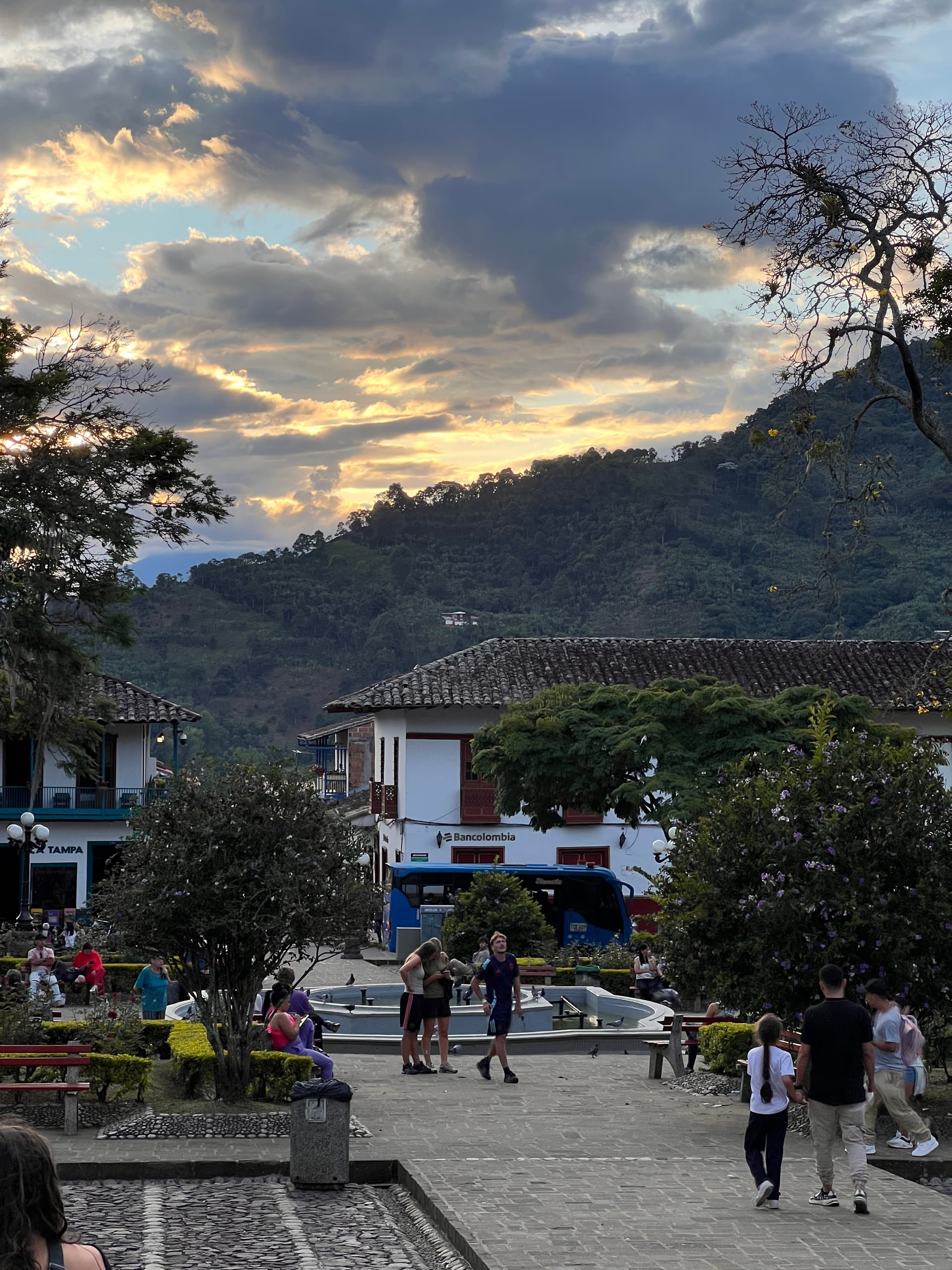 Andean highlands landscape near the Embera Chamí territory outside Jardín